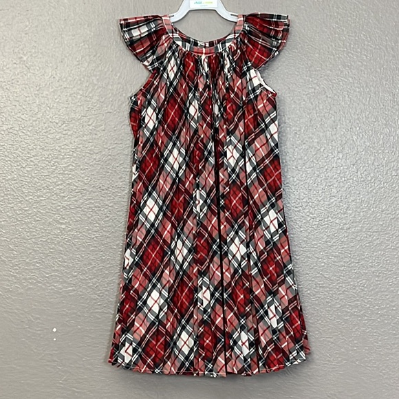 Gap Christmas Holiday Plaid Pleated Dress size 5 Toddler - Picture 2 of 11